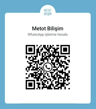 Metot Bilişim adlı işletmeye WhatsApp'tan mesaj gönderin.